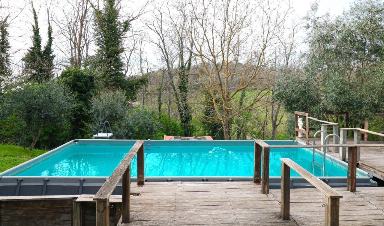 トッリータ・ディ・シエーナ Casale Val D' Orcia- Relax E Lusso In Piscinaヴィラ エクステリア 写真