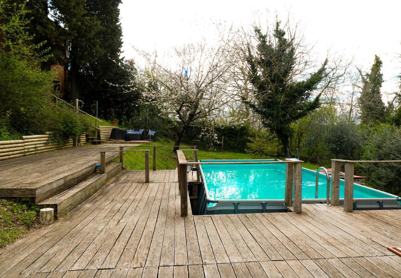 トッリータ・ディ・シエーナ Casale Val D' Orcia- Relax E Lusso In Piscinaヴィラ エクステリア 写真